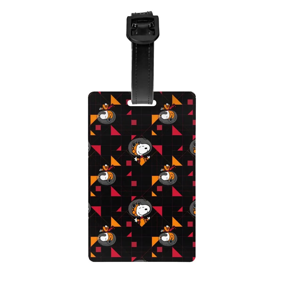 Luggage Tag Cartoon Snoopy Space Travel Accessories Portable Name ID Address Holder Baggage Tag for Men Travel Label Gift