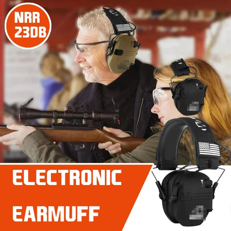Original Tactical Electronic Shooting Earmuff Outdoor Sports Antinoise Headset Impact Sound Amplification Hearing Hunting Ear