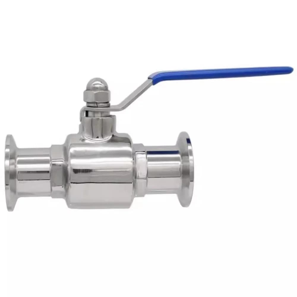 3"(76mm) OD 91mm Clamp Disc Type Clamp Through Valve,Sanitary Stainless Steel Sanitary Tri-clamp Ball Valve SS304