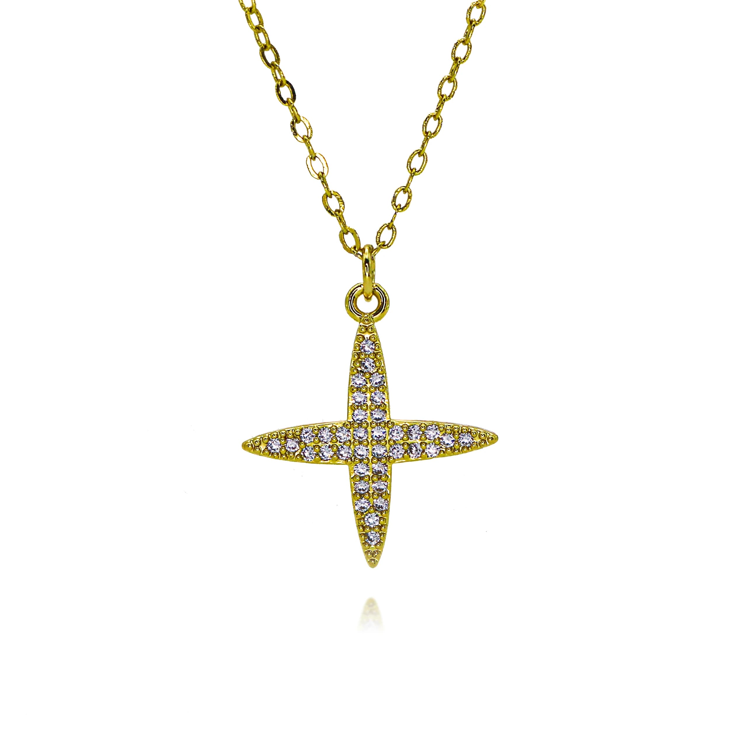 Copper Gold Plated Minimalist Star Charms for DIY Jewelry Making Dainty Cross Celestial Pendant Christmas Gift Jewelry Accessory