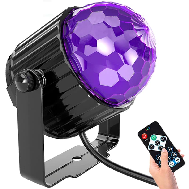 Remote control 6W UV LED LED light Mini Effect light purple magic party light KTV Party Weeding stage effect dj party show