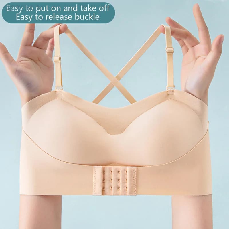 Women Strapless Bra Seamless Tube Tops Breathable Wireless Wedding Brassiere Push Up Bras Sexy Female Lingerie Invisible
