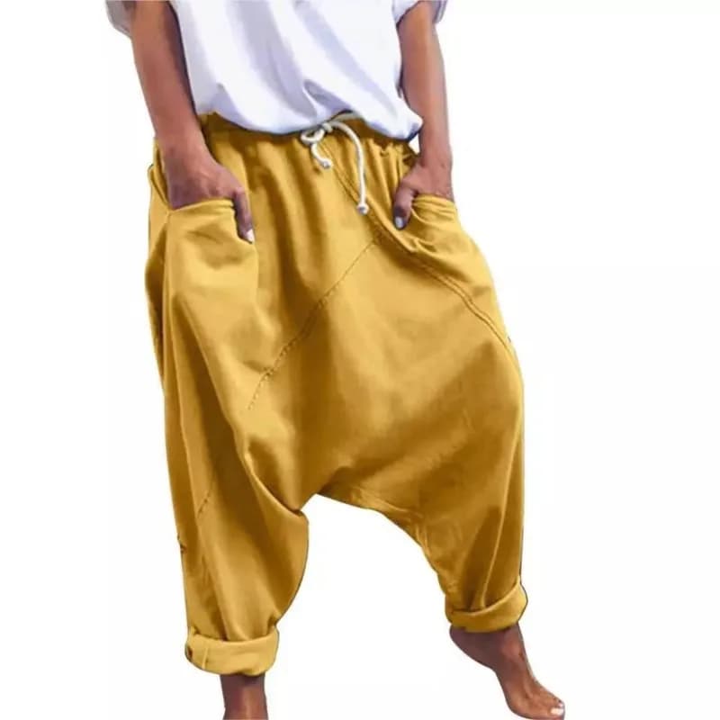 Women's Casual Harem Crotch Pants, Fashionable Lace-up Harem Pants, Women Trousers, Oversized Hip-hop Streetwear Woman