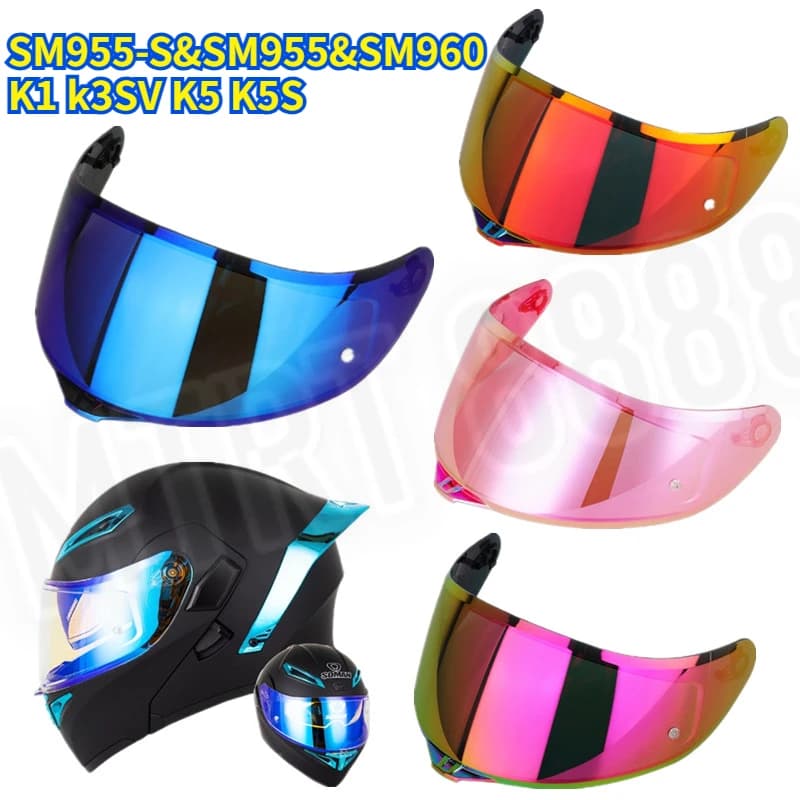 Original Helmet Visor for AGV K1&K5&K3SV Motorcycle Helmet Visor Shield for Soman SM955-S&SM955&SM960 Accessories Parts