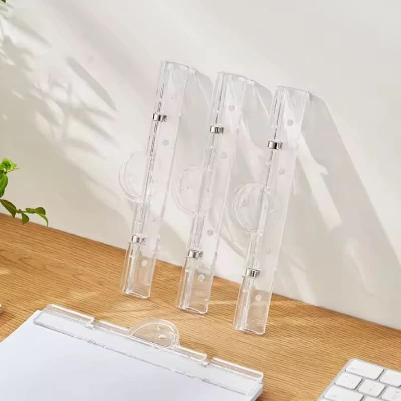 1PC Transparent Clip Stationery Folder Paper Folder Blackboard Book Clip A4 White Board Magnetic Clip