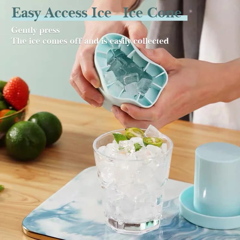 Silicone Ice Cube Mold Round Ice Bucket Summer Homemade DIY Refrigerator Freeze Ice Maker Creative Ice Cube Mold Barware Tools