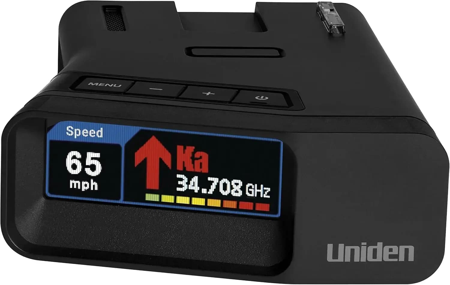 R7 EXTREME LONG RANGE Laser/Radar Detector, Built-in GPS, Real-Time Alerts, Dual-Antennas Front & Rear w/Directional Arrows.