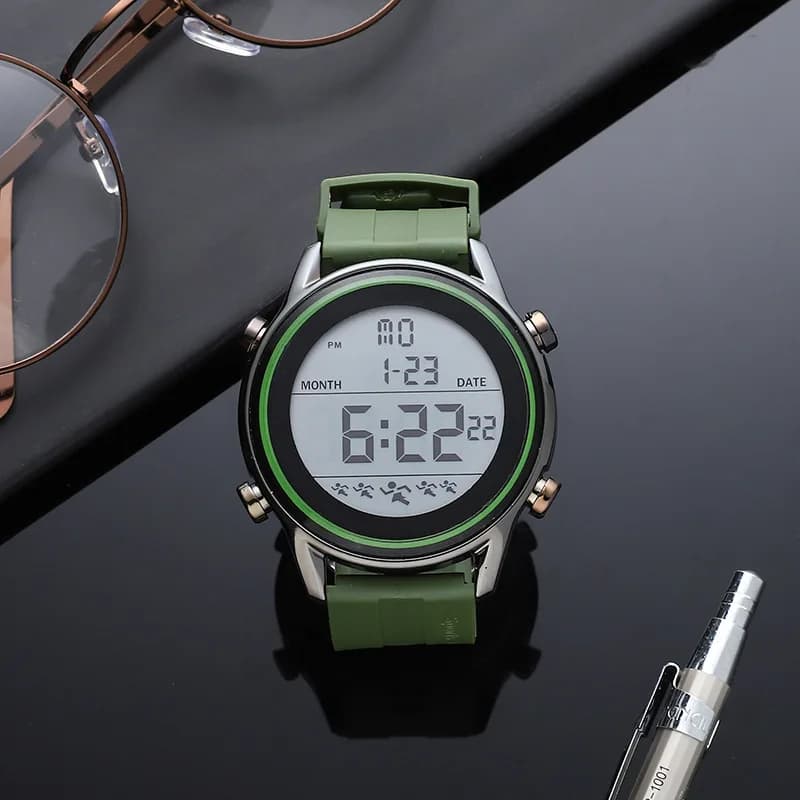 2023 Digital Sports Silicone Men's Watch Fashion Classic Luxury Casual Quartz Student Wristwatch Men's Watch Gifts For Men