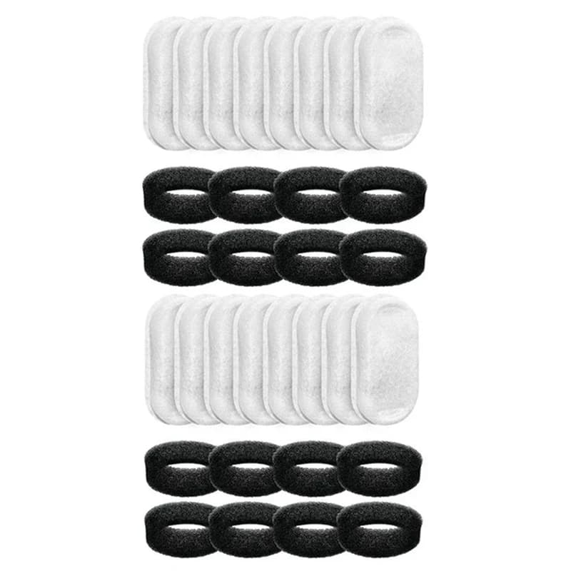 16 Set Cat Water Fountain Filters For 108Oz/3.2L And 67Oz/2L Adjustable Water Flow Pet Water Fountain Cat Fountain Parts
