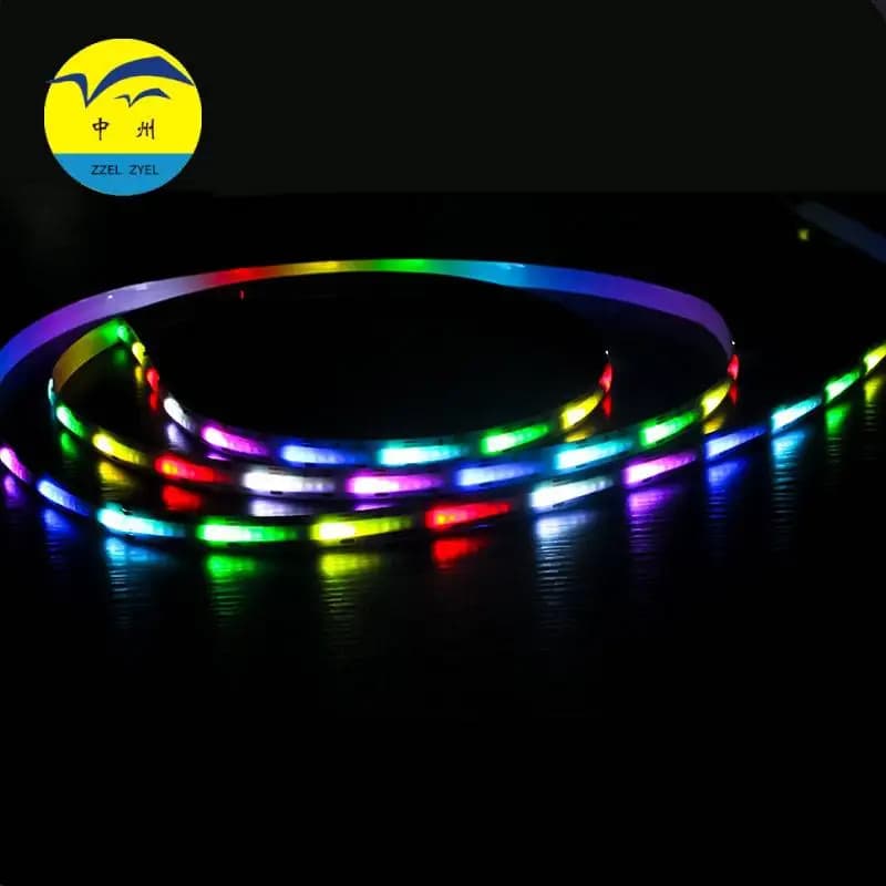 ZZEL ZYEL 200mm Lenth DC5V/12V COB LED Fantasy Strip RGBW 720Chips/M TM1914 Display Counter Bar Atmosphere Modeling Lamp