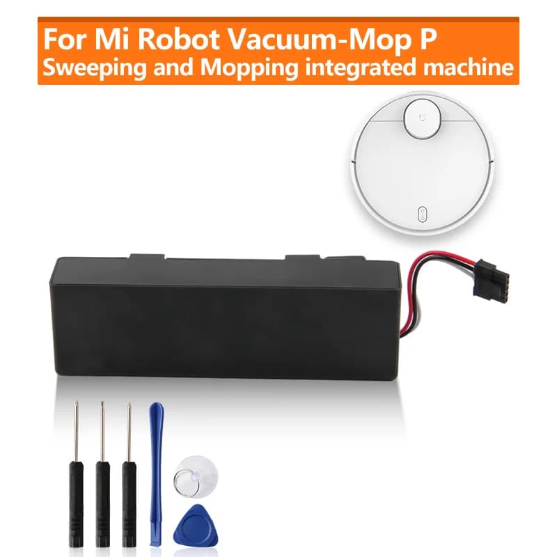 Original Replacement Battery For Xiaomi Mijia Mi Robot Vacuum-Mop P INR18650 MH1-4S1P-SC Sweeping Mopping Robot Vacuum Cleaner
