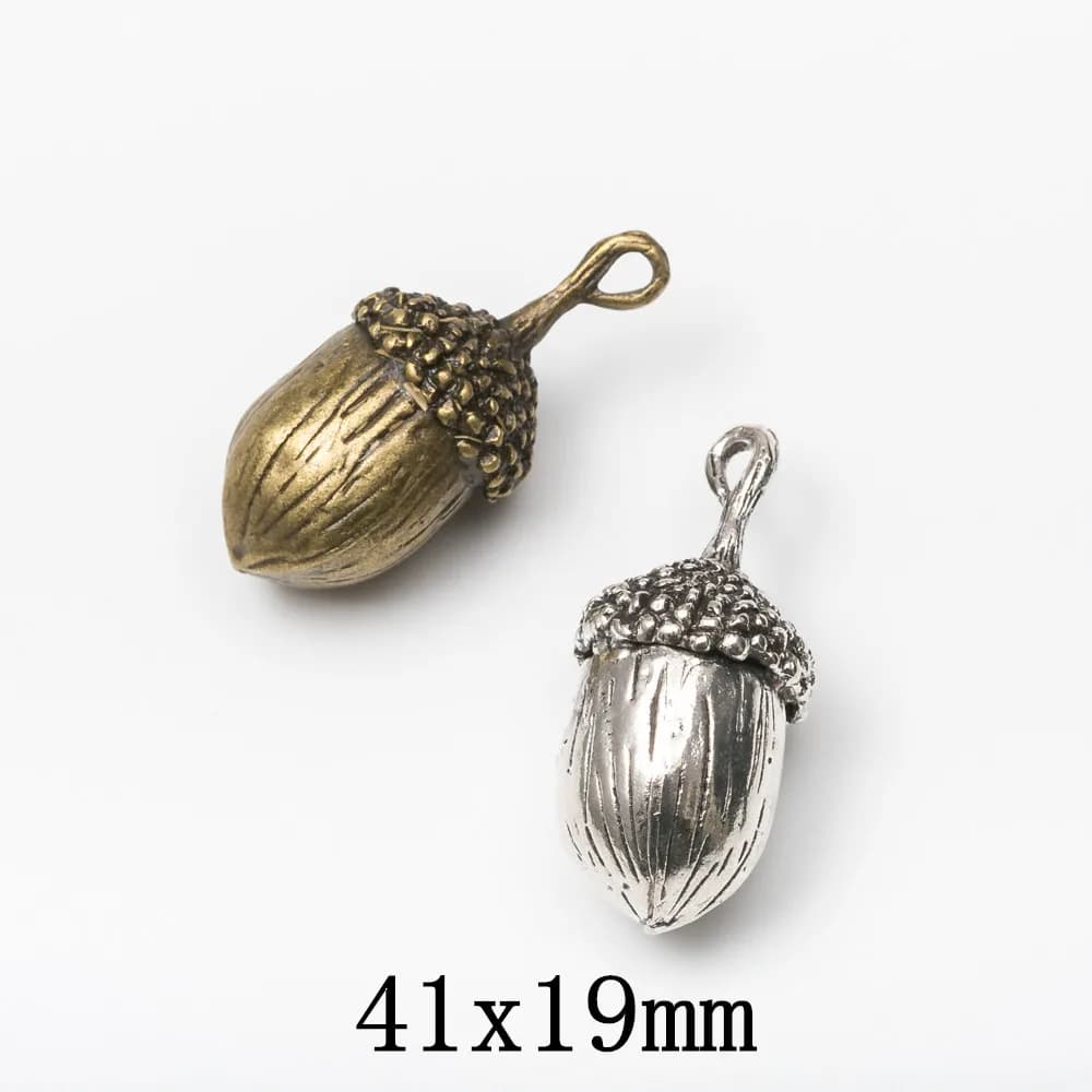 5pieces (Pinecone cone food) vintage zinc alloy charm metal pendant DIY jewelry discovery making accessories 1488