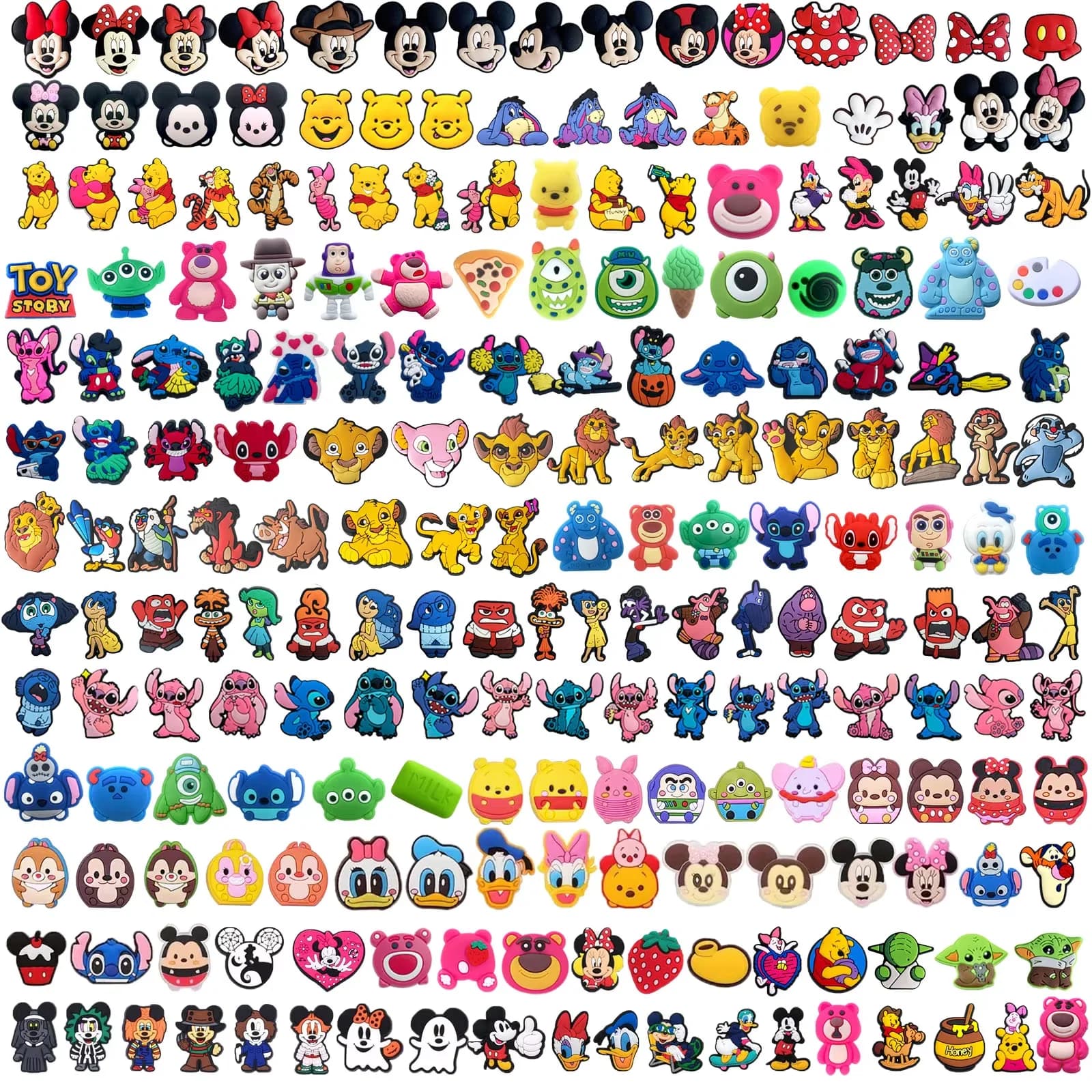 Random 10-80Pcs Sanrio Series Shoe Charms For Sandals Premium Quality PVC Shoe DIY Decorations Accessories Christmas Gift