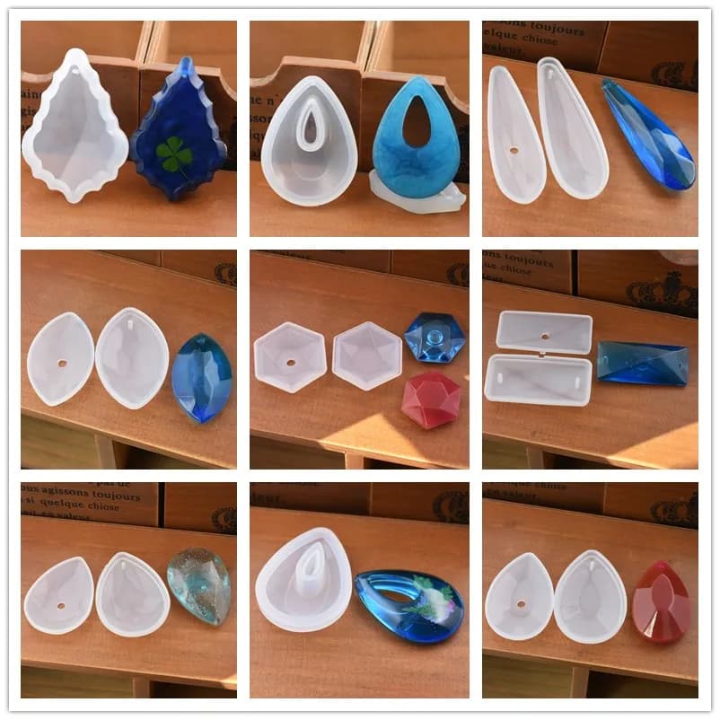 SNASAN Pendant Silicone Mold Jewelry Making Resin Silicone Mould Handmade Tool Rpoxy Earrings
