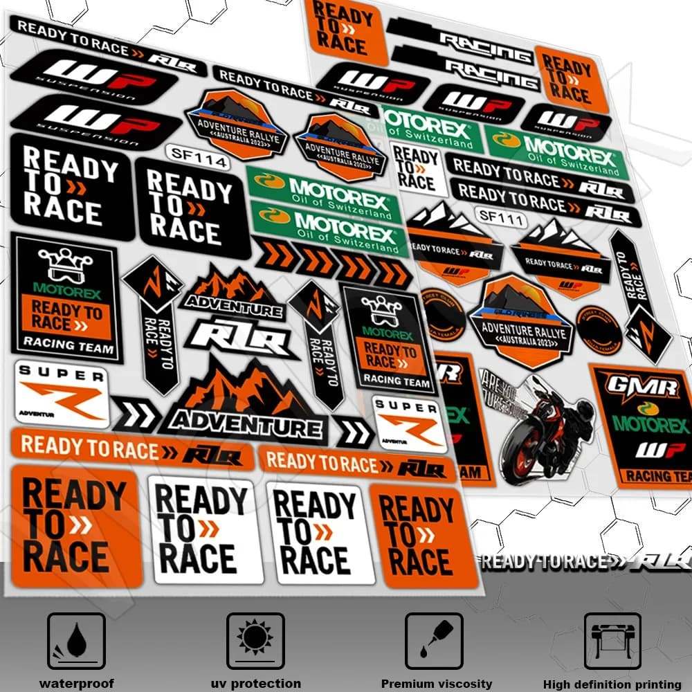 Motorcycle Aeflective sticker decals modified accessories waterproof for RC8 Duke 125 390 690 790 890 990 1290 Adventure EXC