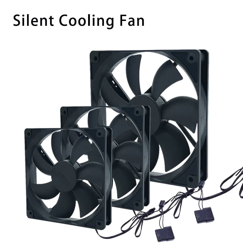 80mm 90mm 120mm Quiet Computer Fan Silent PC Fans For Computer PC Case GPU CPU Cooler Radiator Cooling