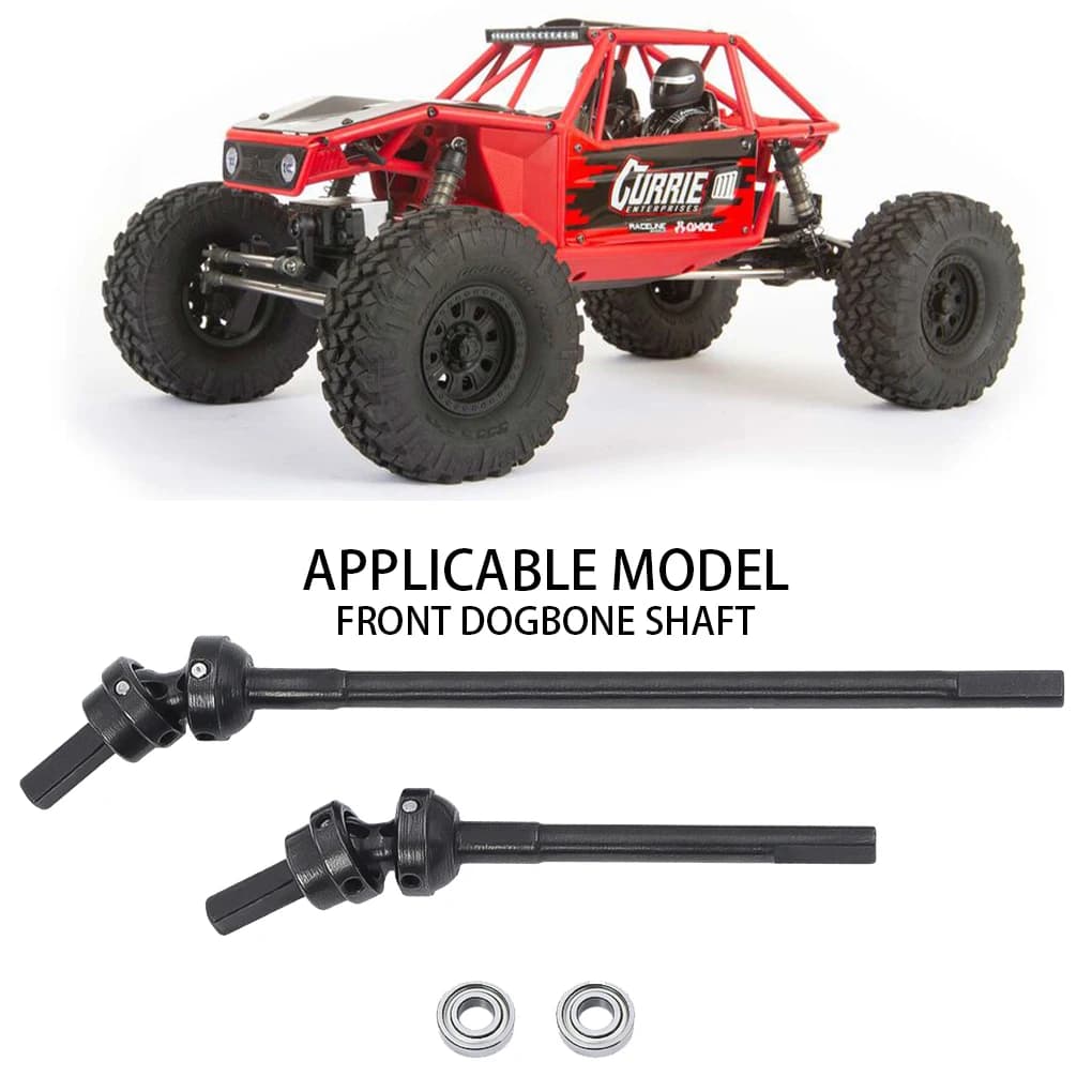 2pack/lot 45 Steel Front CVD Drive Shaft 52 Degree Steering For 1/10 Axial Capra RC Upgrades RC