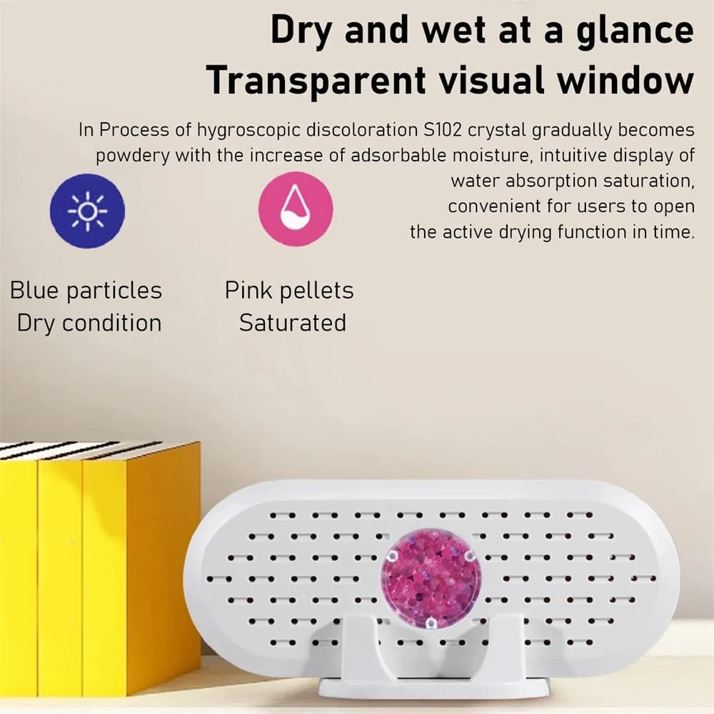 Cycle Portable  Air Dehumidifier Home Hygroscopic Machine Reusable Moisture Absorbing Machine For Wardrobe Shoe Cabinet Bookcase