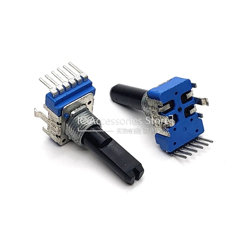 3PCS RK12 Type Double Potentiometer 6 Pin A50K A503 Amplifier Audio Volume Potentiometer Shaft Length 22.5MM