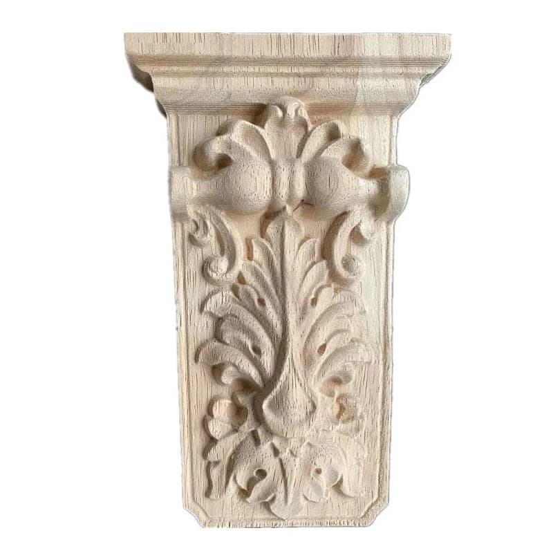 20cm Stigma Wall Pillar Fireplace Vintage Home Decor Maison Accessories Modern Wood Furniture Appliques Miniature Wood Veneer