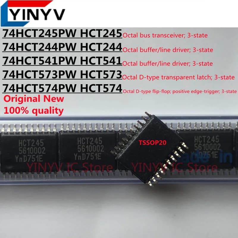 20Pcs 74HCT245PW HCT245 74HCT245 74HCT244PW HCT244 74HCT541PW HCT541 74HCT541 74HCT573PW HCT573 74HCT574PW HCT574 100% New