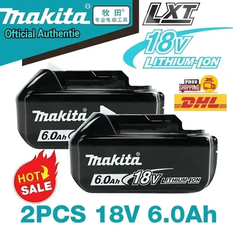 100% Genuine 18V Makita 6Ah/5Ah/3Ah for Makita Battery BL1840 BL1830B BL1850B BL1850 BL1860 BL1815 Replacement Lithium Battery