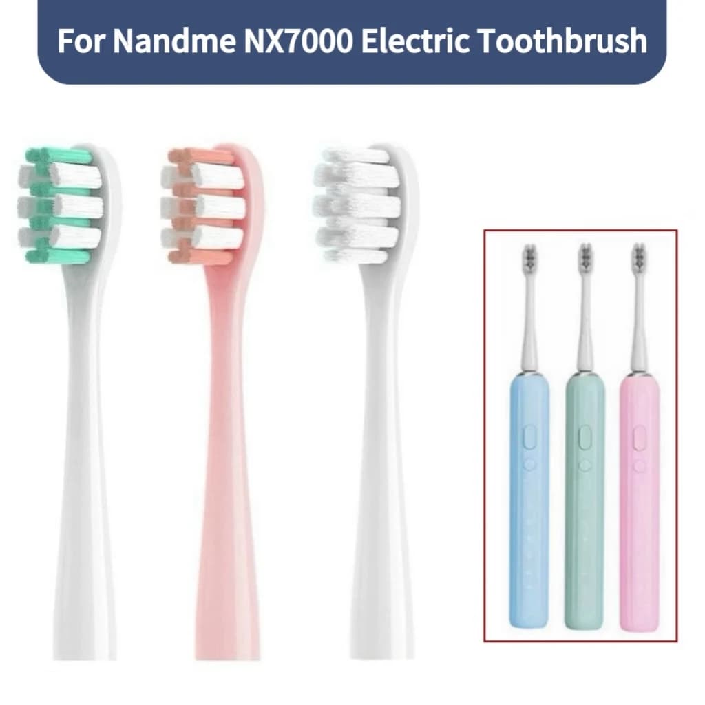 Replacement Toothbrush Head For Nandme NX7000 Sonic Electric Toothbrush Soft DuPont Bristle Tooth Brush Head,4/8/16pcs