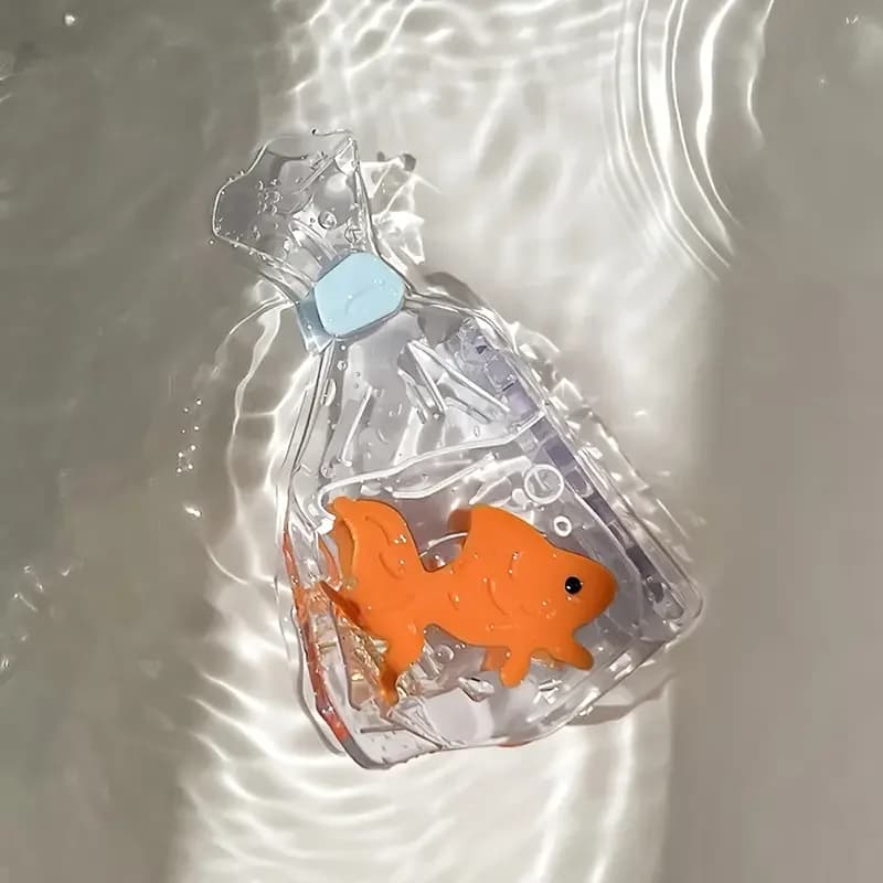 Transparent Goldfish Packag Shape Oversize Acetate Hair Claw Clip For Women Girl New Geometric Hair Accessories Headwear Tool