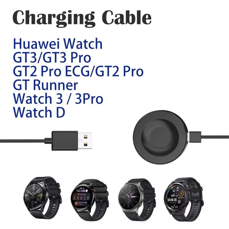For Huawei GT5/Watch GT4/Watch 4 Pro/Watch Ultimate/Watch GT3 SE USB Charger Smart Watch Charger Replacement Charger