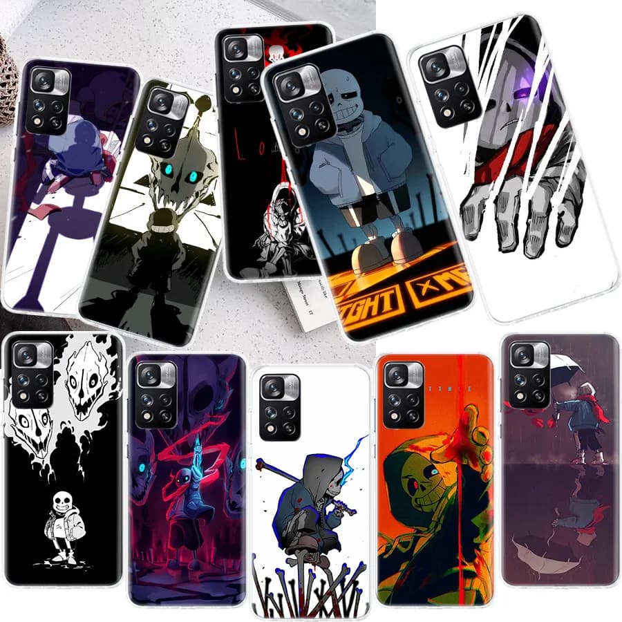 Game Undertale Phone Case For Xiaomi Redmi Note 11 11S 11T 5G 11E 10S 10 12S 12 Pro Plus 9S 9T 9 8T 8 7 6 5 Capa Coque Fundas TP
