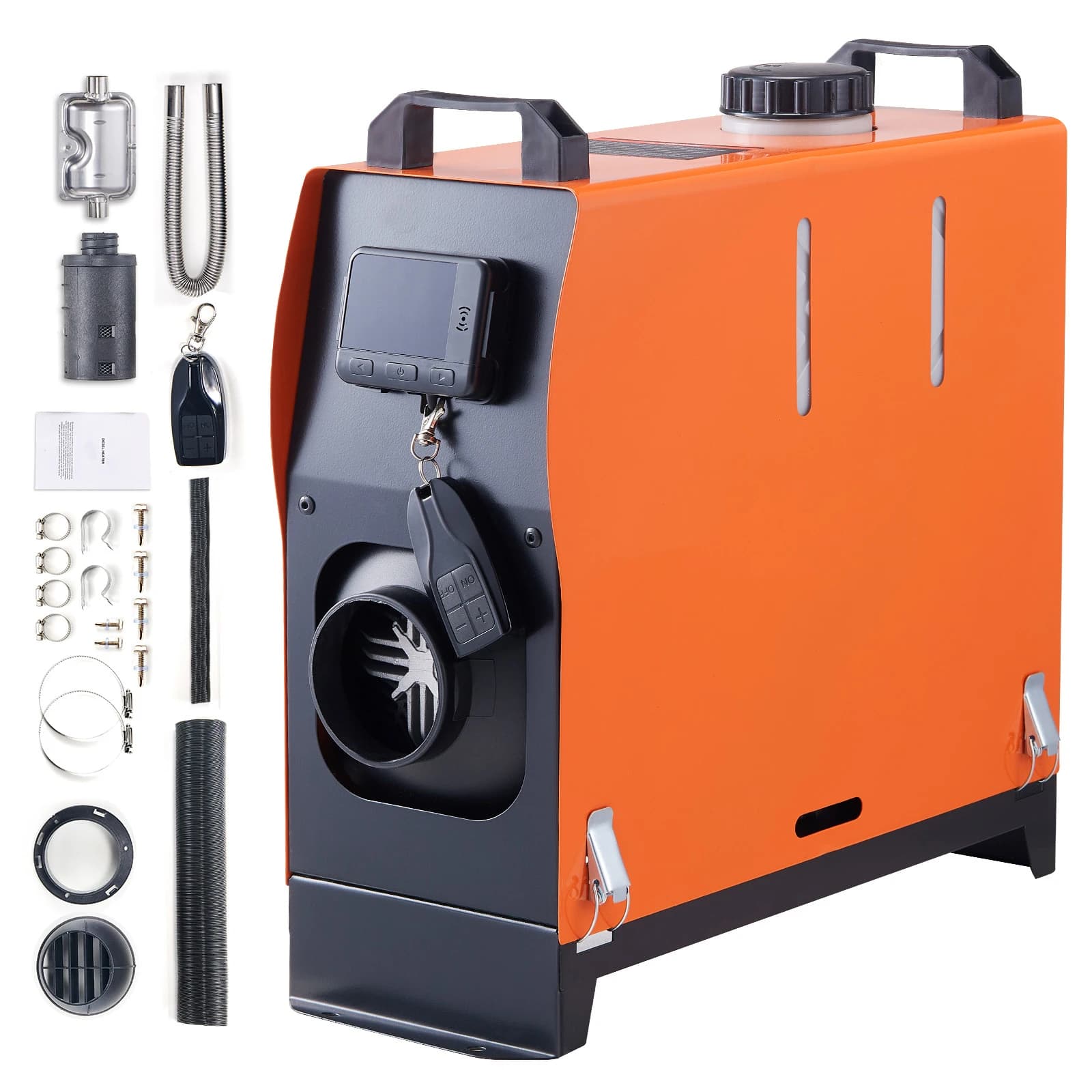 SucceBuy 5/8KW Car Heater Diesel Air Heater 12V Diesel Heater With LCD Switch Silencer Parking Diesel Heater for Car Truck Boat