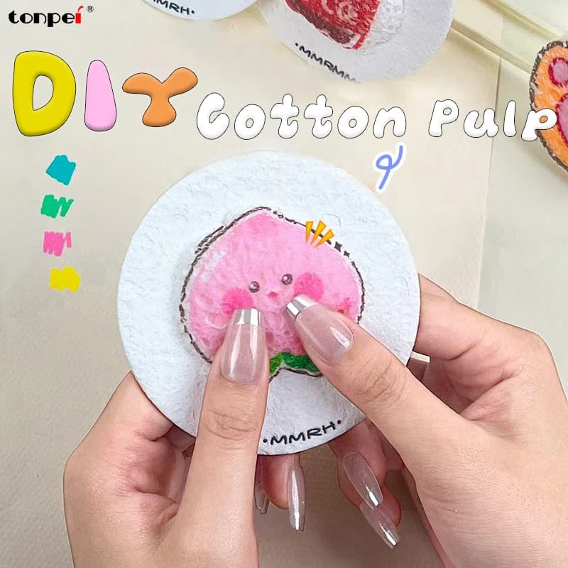 20/50/100pcs Foam Texture Pinching Fun New Handmade DIY Pinch Painting Children Watercolor 3D Art Drawing Sponge Wood Pulp Paper