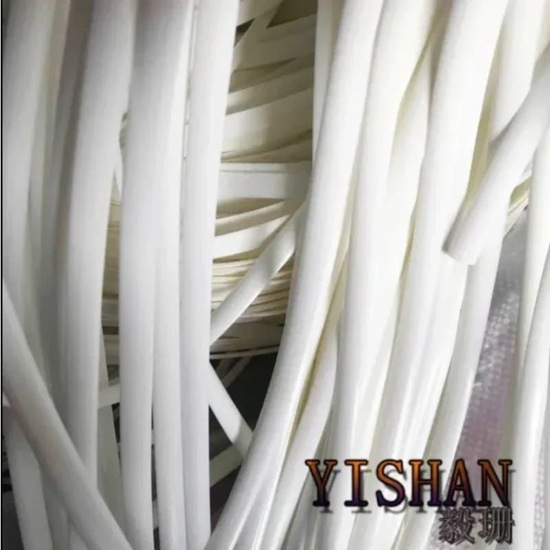 70Meters(500g)  Width:8mm White Gradient Flat Synthetic Rattan Weaving Material Plastic Knit Repair Chair Table PE Rattan