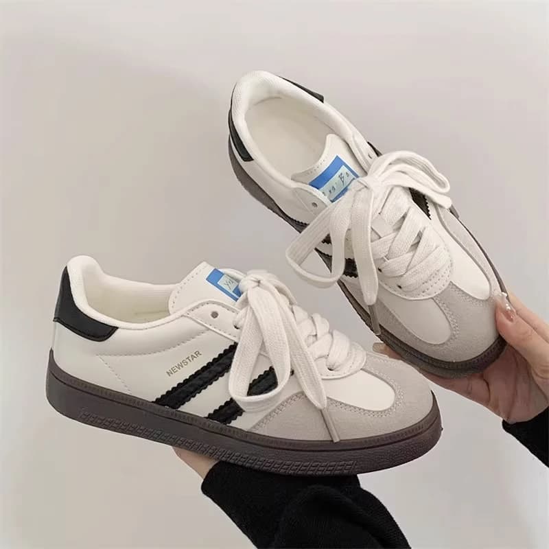 Shoes Woman 2025 Trend Casual Sneakers Comfortable Lace Up Flats Tennis Shoe Breathable Walking Jogging Shoe Zapatillas De Mujer