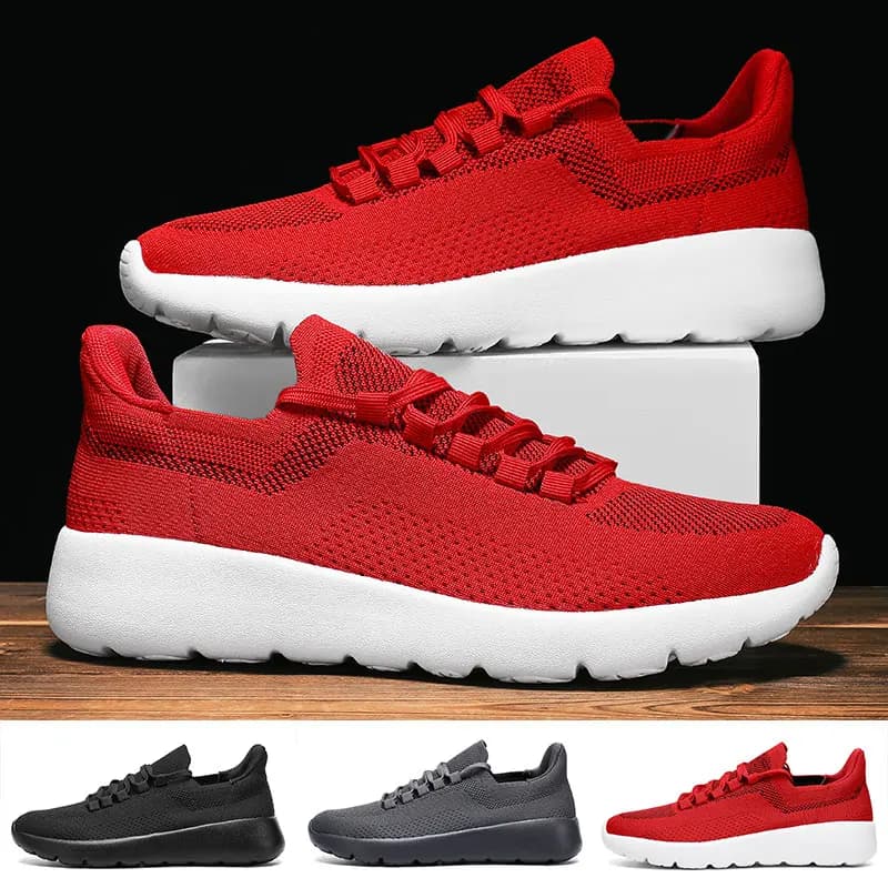 Outdoor Athletic Shoes Low Top Casual Shoes Women Men Sneakers Marathon Running Shoes Mesh Zapatillas De Deporte EU35-46