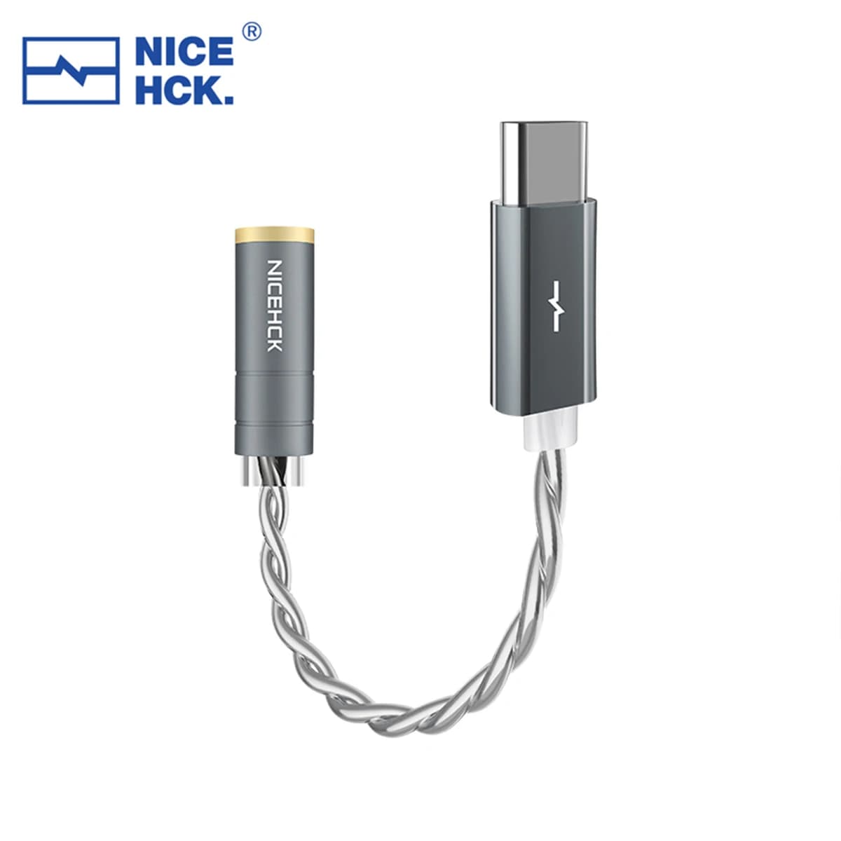 NICEHCK NK1 Type-C to 3.5mm Lossless HiFi Portable Digital Audio Decoding Cable CX31993 Chip OCC & Silver Plated OCC Mixed Wire