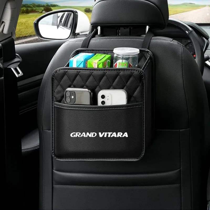 Auto Seat Back Multi-Pocket Hanging Organizer Collector Storage for Suzuki Grand Vitara Car Accessorie Automobile protection