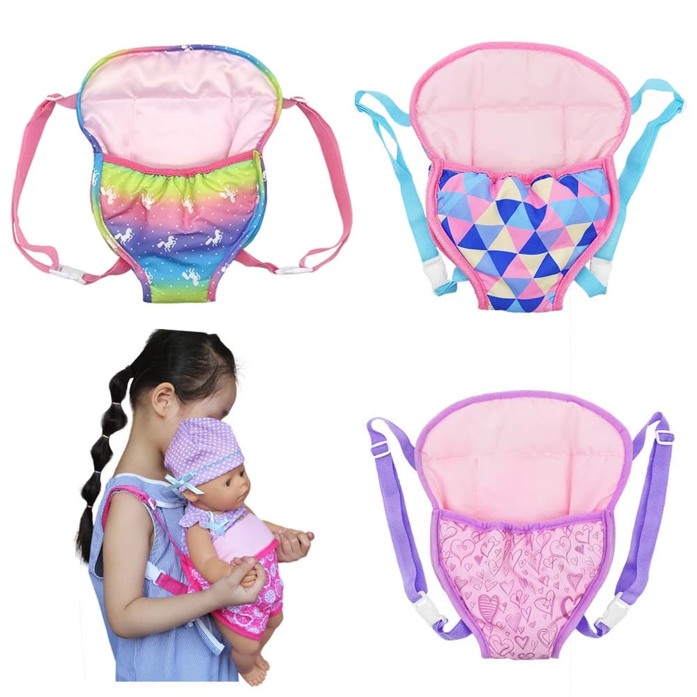 Dolls Out Going Carry Bag for 40-46cm Baby Doll New Born Doll,16-18 Inch Doll Backpack Bag