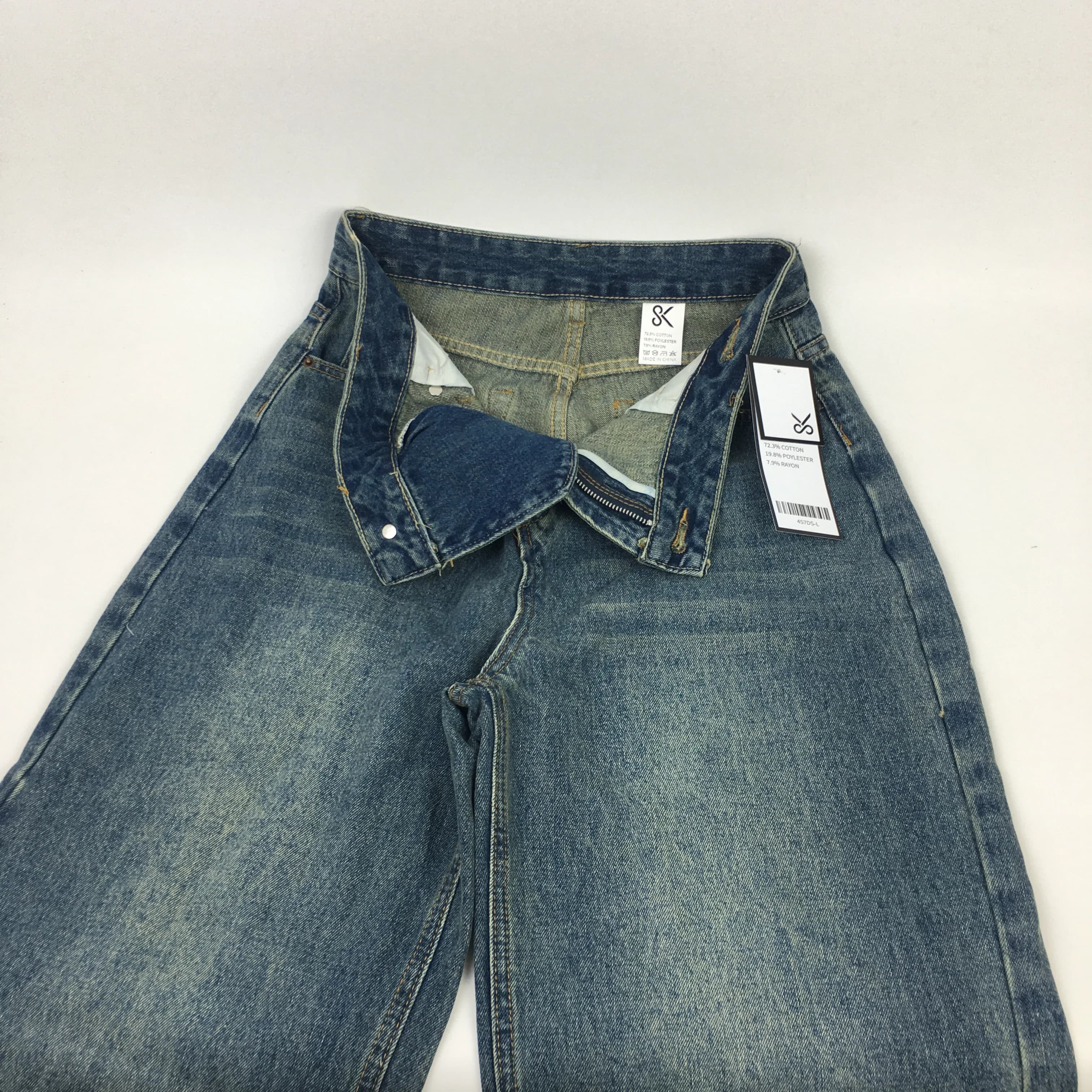 Denim Jeans with 4 Pockets Stretch Pants for Women Travel Work Casual