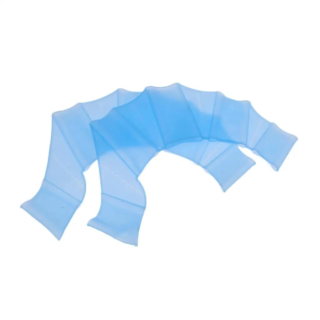 Set of 4 to 6 Silicone Swimming Gloves with Hand Fins and Flippers