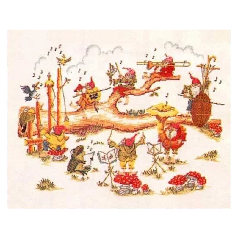 Amishop Gold Collection Counted Cross Stitch Kit Outdoor Concert Music Home Style Lan 33603