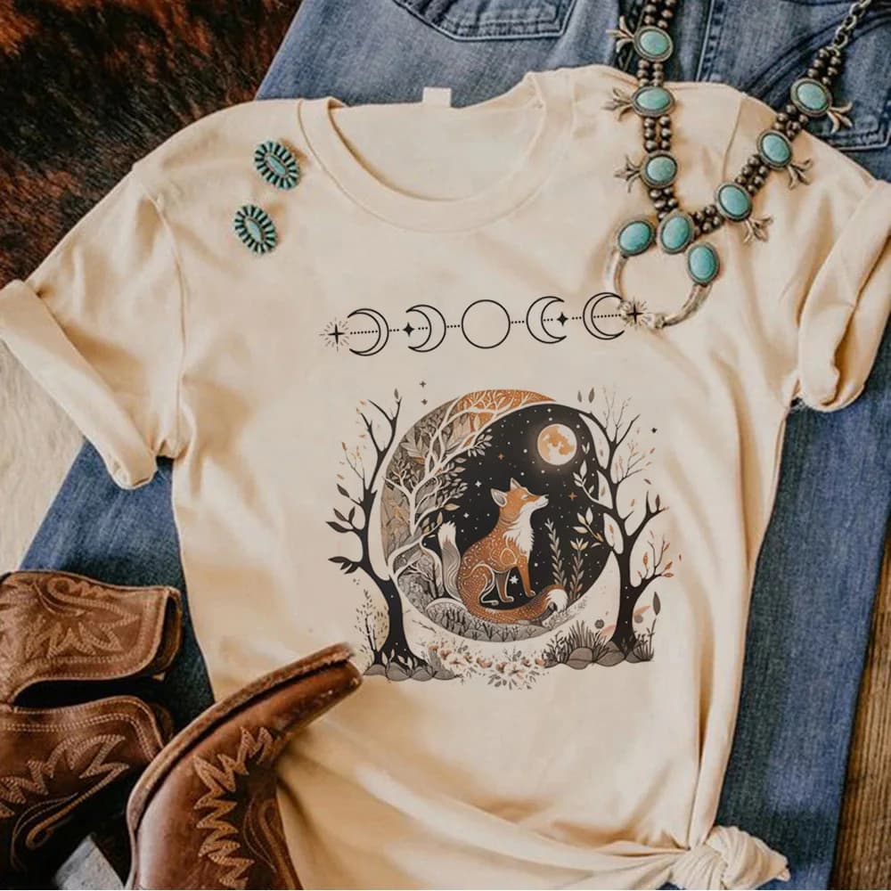 Goblincore t shirt women funny Y2K graphic t shirt female 2000s clothing