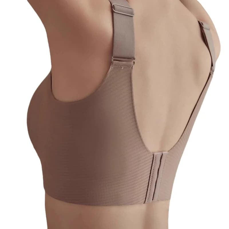 Push-Up Bras For Women Non-wire Padded Bra Seamless Underwear V-neck Tops B Cup Sexy Lingerie Adjust Wide Straps Intimates M-4XL