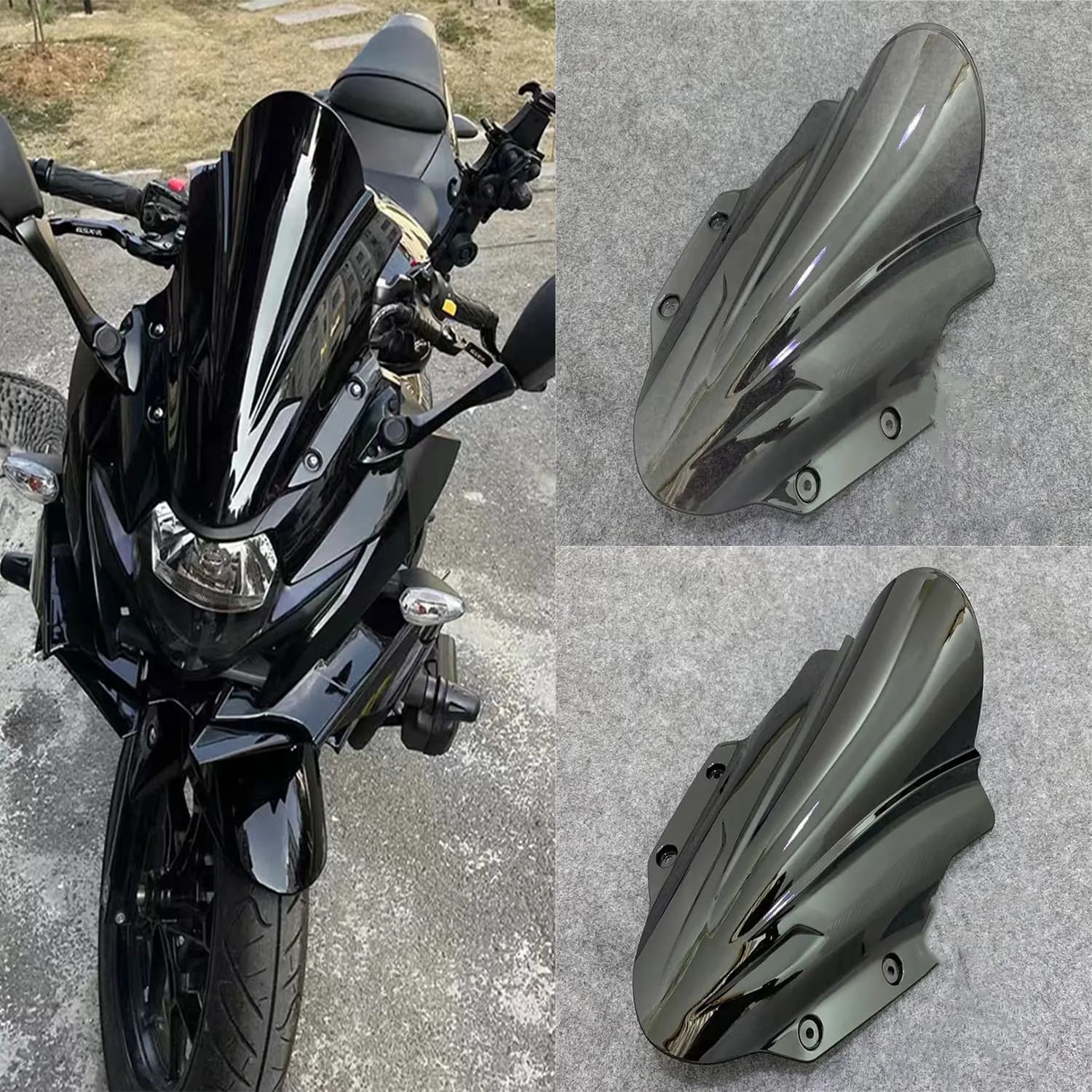 For Suzuki GSX250R GSX-250R GSXR250 2017 2018-2023 2024 Windscreen Screen Double Bubble Windshield Front Wind Deflectors Fairing