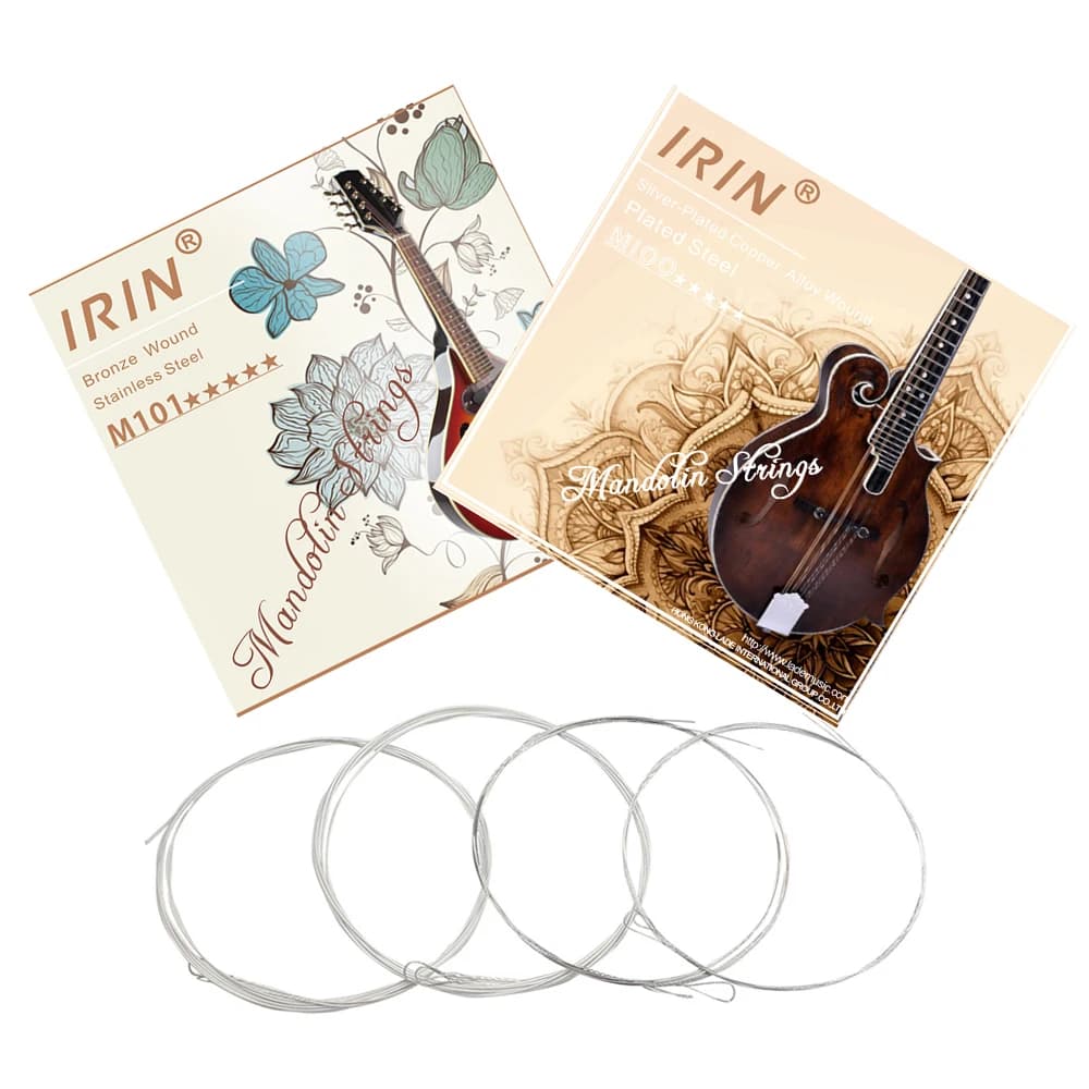 IRIN Mandolin Strings Silver-Plated Stainless Steel Copper Alloy Wound String Mandolin Strings Set Guitar Strings Accessories