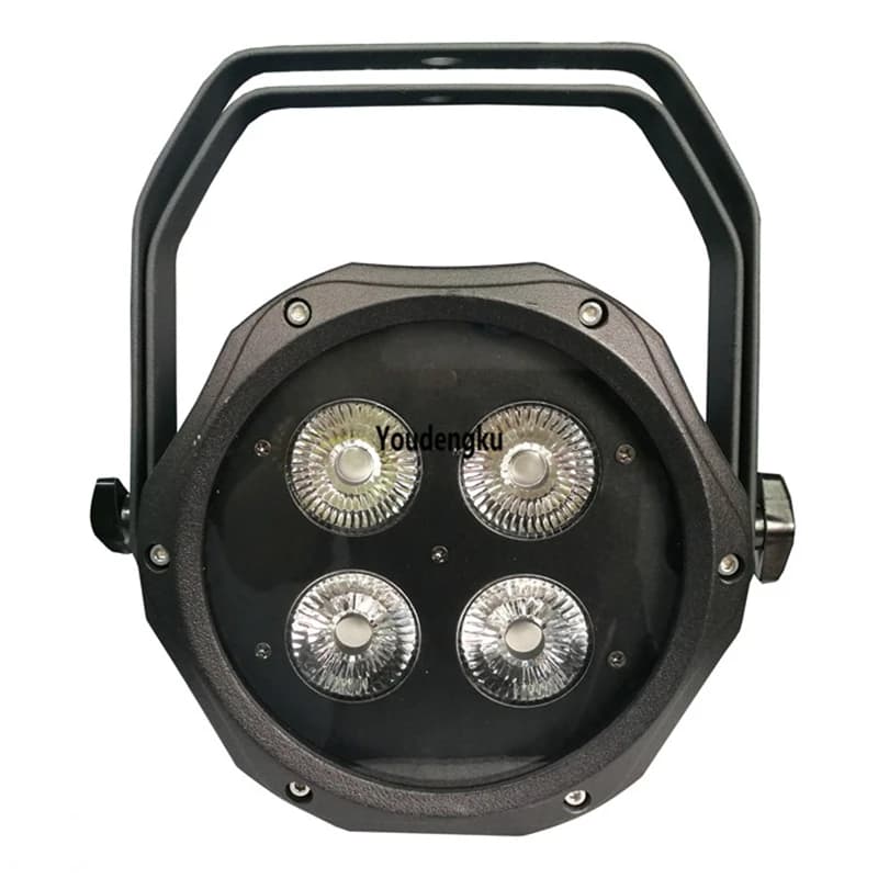 8 pieces Mini waterproof ip 65 led Par stage lighting 4*10w RGBW flat Led outdoor Par 64 light