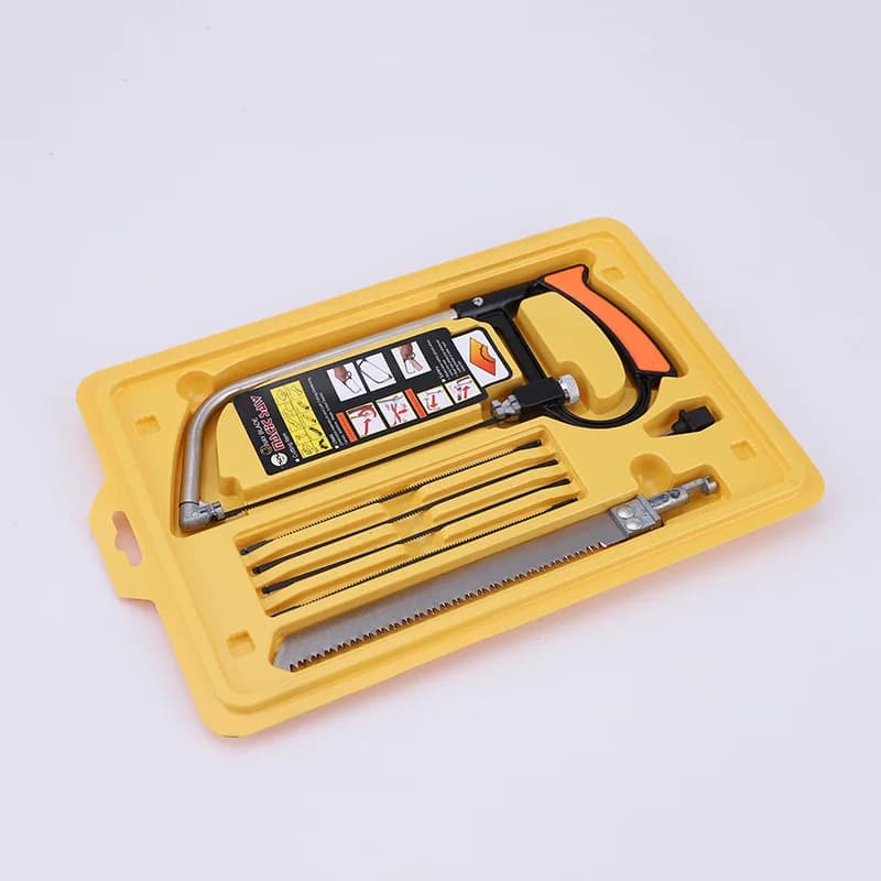 8in1 Saw Multi Purpose Hand DIY Steel Saw Metal Wood Glass Saw Kit 6 Blades Woodworking Metalworking Model Hobby Tool