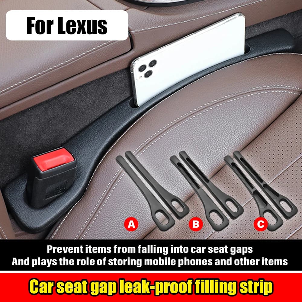Car Seat Gap Storage Filling strip For Lexus ES 200 LS 500h UX 300h NX 350h 400h+ RZ 450E GX RX LM LC RC IS GS LFA F Accessories