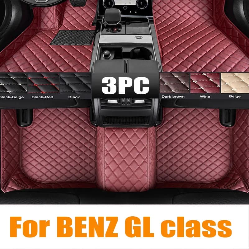 Car floor mats for BENZ GL class X164 7-seat 2008 2009 2010 -2012 Custom auto foot Pads automobile carpet cover interior automot