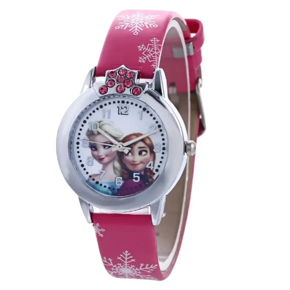Frozen Luxury Kids Watches Fashion Cute Cartoon Quartz Watch for Kids Girl Small Dial Wristwatch Ladies Dress Watch Womens Clock
